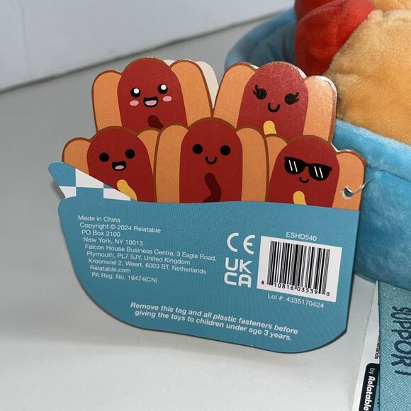 Emotional Support Hot Dogs 5pc Plush Set NWT - Picture 9 of 13
